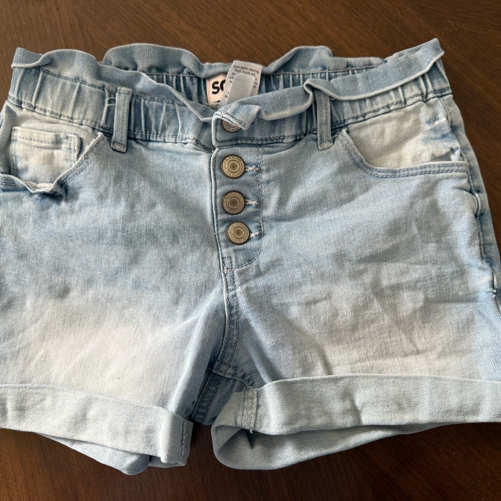SO Kids Light Wash Jean Shorts